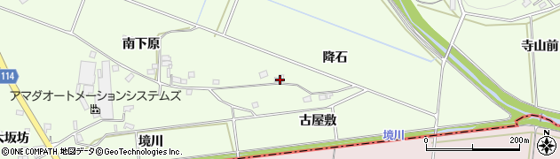 福島県福島市松川町（降石）周辺の地図