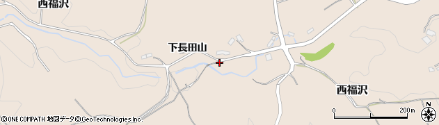 福島県川俣町（伊達郡）西福沢（寺畑）周辺の地図