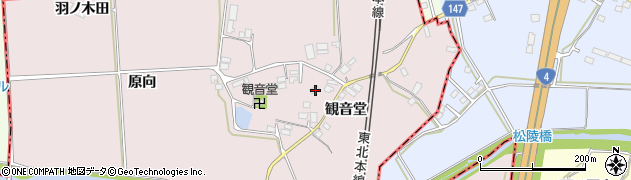 福島県二本松市米沢観音堂52周辺の地図