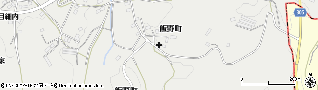福島県福島市飯野町34周辺の地図