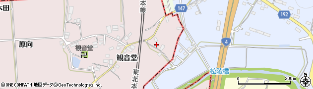 福島県二本松市米沢観音堂103周辺の地図
