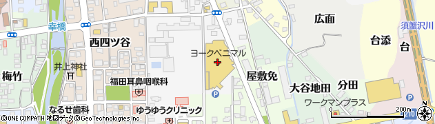モスバーガー会津喜多方店周辺の地図
