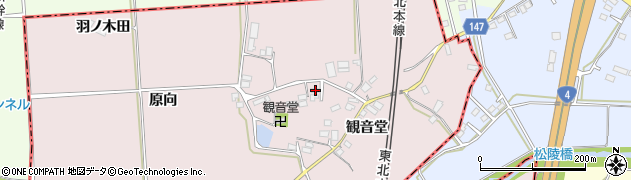 福島県二本松市米沢観音堂43周辺の地図