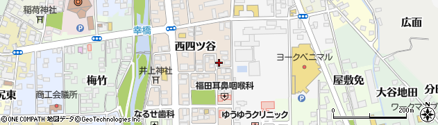 福島県喜多方市窪田周辺の地図