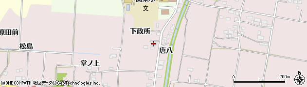 福島県喜多方市関柴町三津井（下政所）周辺の地図