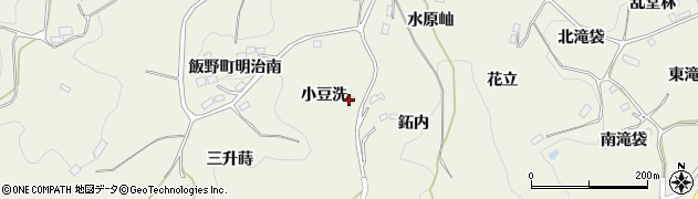 福島県福島市飯野町明治（小豆洗）周辺の地図
