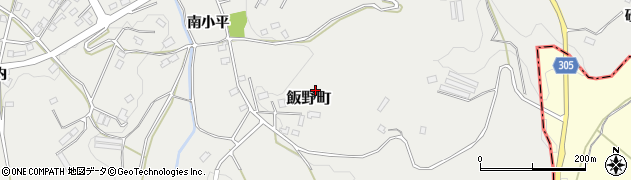 福島県福島市飯野町中屋敷周辺の地図