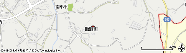 福島県福島市飯野町（中屋敷）周辺の地図