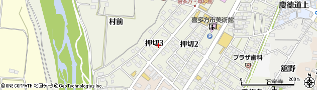 福島県喜多方市松山町大飯坂（小荒井道下）周辺の地図