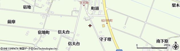 福島県福島市松川町（下中島）周辺の地図