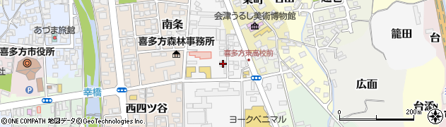 福島県喜多方市六枚長4209周辺の地図