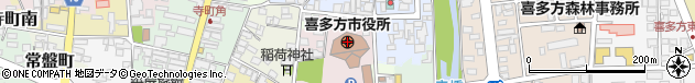 福島県喜多方市周辺の地図