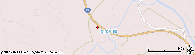 福島県西会津町（耶麻郡）宝坂大字宝坂（タテ沼乙）周辺の地図