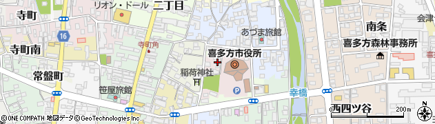 福島県喜多方市御清水東周辺の地図