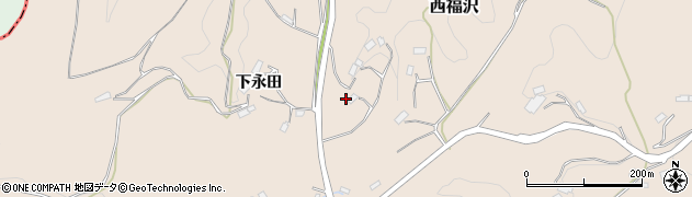 福島県川俣町（伊達郡）西福沢（長畑）周辺の地図