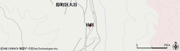 福島県南相馬市原町区大谷砂利周辺の地図