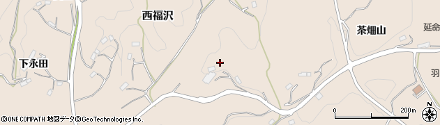福島県川俣町（伊達郡）西福沢（丸森山）周辺の地図
