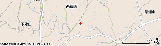 福島県川俣町（伊達郡）西福沢（細畑）周辺の地図