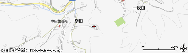 福島県川俣町（伊達郡）東福沢（西田山）周辺の地図