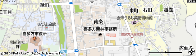 福島県喜多方市南条4285周辺の地図