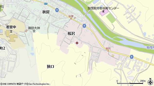 〒959-1357 新潟県加茂市桜沢の地図