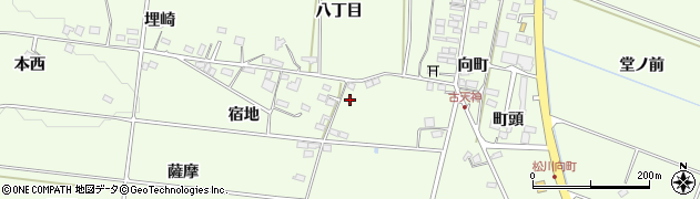 福島県福島市松川町（古天神）周辺の地図