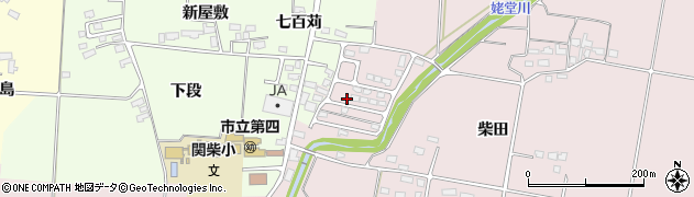 福島県喜多方市関柴町三津井（堰下）周辺の地図