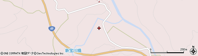 福島県西会津町（耶麻郡）宝坂大字宝坂（反田乙）周辺の地図