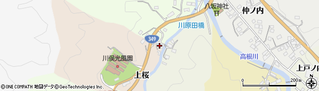 福島県伊達郡川俣町上桜7周辺の地図