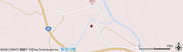 福島県西会津町（耶麻郡）宝坂大字宝坂（反田）周辺の地図