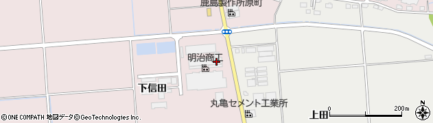 福島県南相馬市原町区信田沢（下信田）周辺の地図