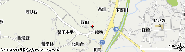 福島県福島市飯野町明治（蛭田）周辺の地図