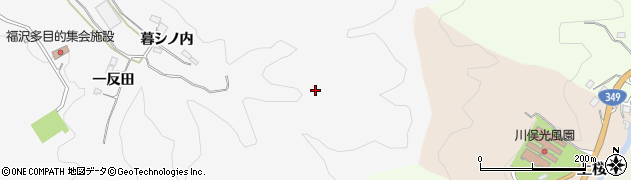 福島県川俣町（伊達郡）東福沢（榧ノ木）周辺の地図