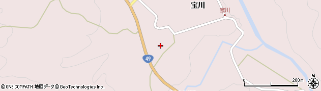 福島県西会津町（耶麻郡）宝坂大字宝坂（木戸口）周辺の地図