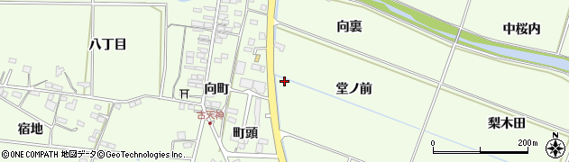 福島県福島市松川町堂ノ前周辺の地図