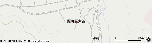福島県南相馬市原町区大谷周辺の地図