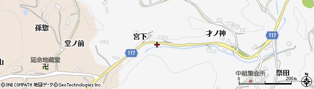 福島県伊達郡川俣町東福沢宮下27周辺の地図