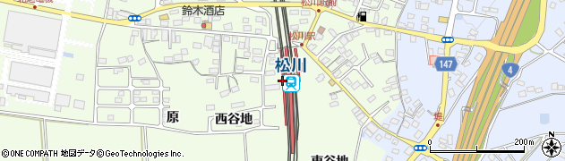松川駅周辺の地図