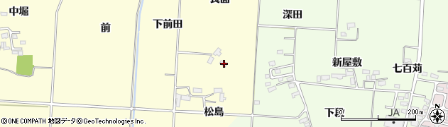 福島県喜多方市岩月町橿野長面174周辺の地図