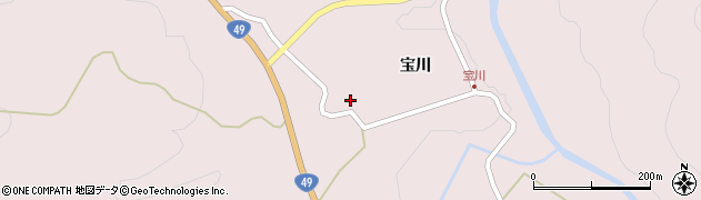 福島県西会津町（耶麻郡）宝坂大字宝坂（遠瀬戸乙）周辺の地図