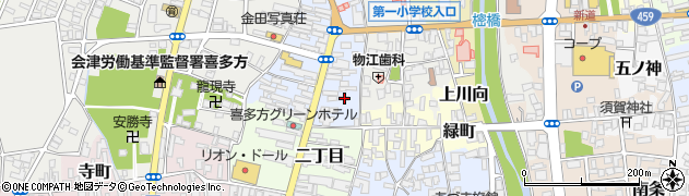 福島県喜多方市一丁目4540周辺の地図