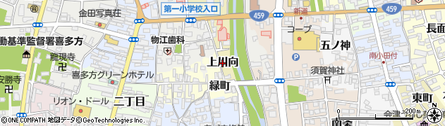 福島県喜多方市上川向周辺の地図