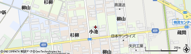 新潟県燕市小池2136周辺の地図