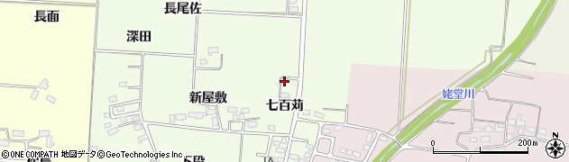 福島県喜多方市関柴町平林七百苅周辺の地図