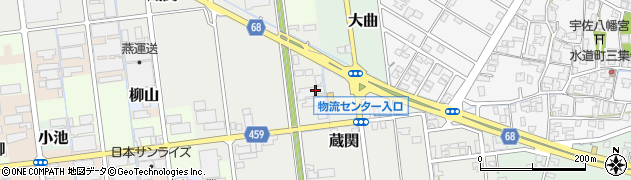 新潟県燕市蔵関周辺の地図