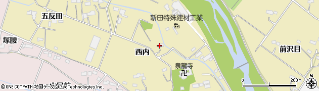 福島県南相馬市原町区北新田（西内）周辺の地図