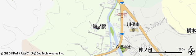 福島県川俣町（伊達郡）舘ノ腰周辺の地図