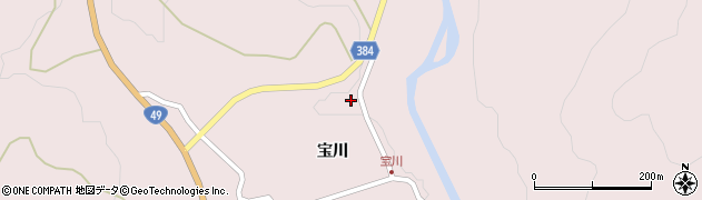 福島県西会津町（耶麻郡）宝坂大字宝坂（家ノ下）周辺の地図