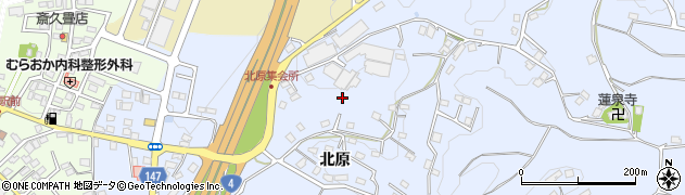 福島県福島市松川町沼袋（北原）周辺の地図