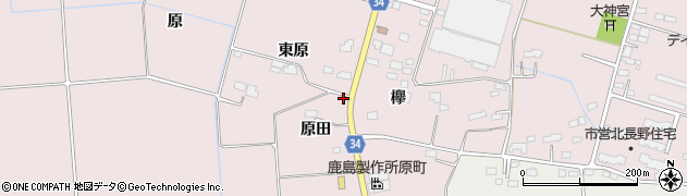 福島県南相馬市原町区信田沢（原田）周辺の地図